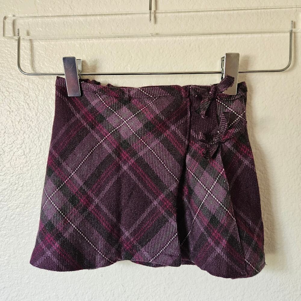 Koala Kids Plaid Skirt Kids 24 Months Purple